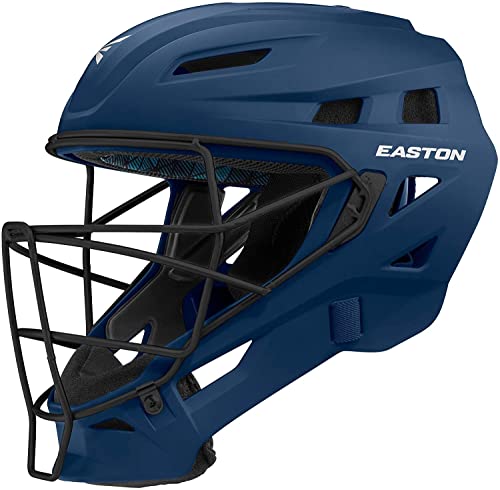 Easton Elite X Catcher's Helmet, Small, Matte Navy #TOP1