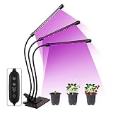 Aidyu Grow Light, 60 LED 8 Dimmable Levels Tri Head Plant Grow Lights for Indoor Plants with Full Sp