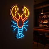 Xusdamyj Hummer-Neonreklame – Küsten-LED-Wanddekoration für Fischrestaurants oder Küchen