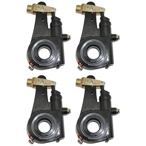 R801073 Automatic Slack Adjuster - 1.5" x28 Spline Teeth 5.5" Lever Auto Slack Adjuster with Clevis Fit - Slack Adjuster Replacement for Meritor R801070 R801072 R802462 R803110 R801079-4pcs Cover
