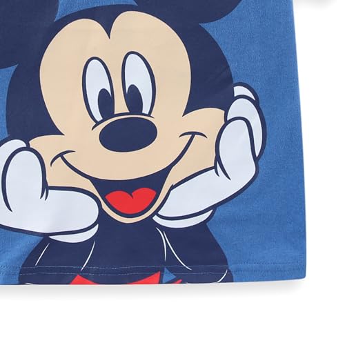 Image of Disney Mickey Mouse Boys Short Sleeve T-Shirt and French Terry Short Set for Toddler and Big Kids