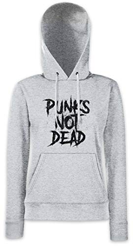 Sweat à capuche femme Punks Not Dead de qualité supérieure signé Urban Backwoods