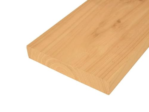 WOODPRO 国産杉 厚21mm×幅140mm×長さ1820mm 屋外用塗装 NL(ナチュラル)色 板材 厚み2.1cm 幅14cm 長さ182cm 受注生産