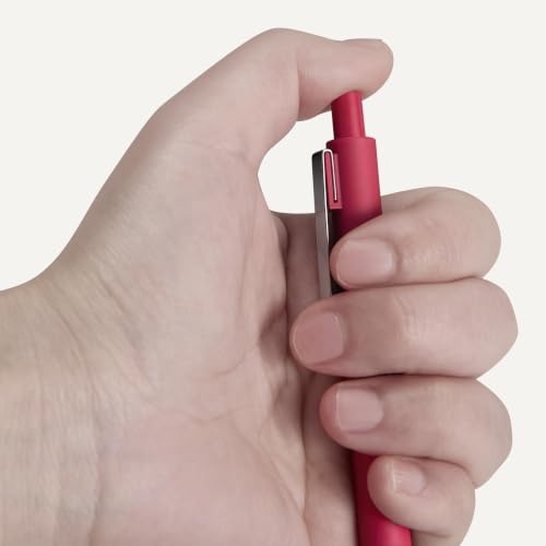 Image of Amazon Basics Retractable Ballpoint Pens for Smooth Writing, 1.2mm Point, Comfortable Grip, 12-Pack