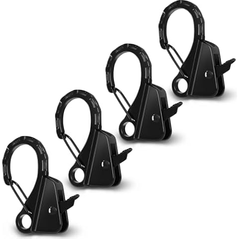 JYINCPED Stainless Steel Boat Fender Clips Boat Fender Quick Release Clip Boat Bumper for Docking, Adjustable Boat Rail Fender Clips for Boats, Boat Bumper Holders Hangers Cover