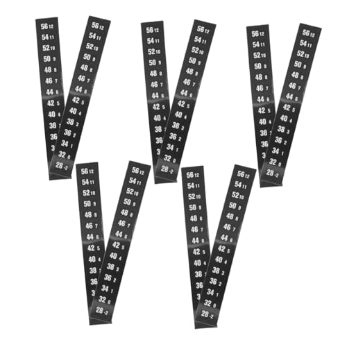BCOATH 10Pcs Temperature Stickers for Accurate Monitoring Fish Tanks Home Brewing Reptile Habitats Durable Adhesive Thermometer Strips for Easy Application to Range