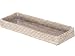 La Jolla Elongated Rattan Vanity Tray, White Wash