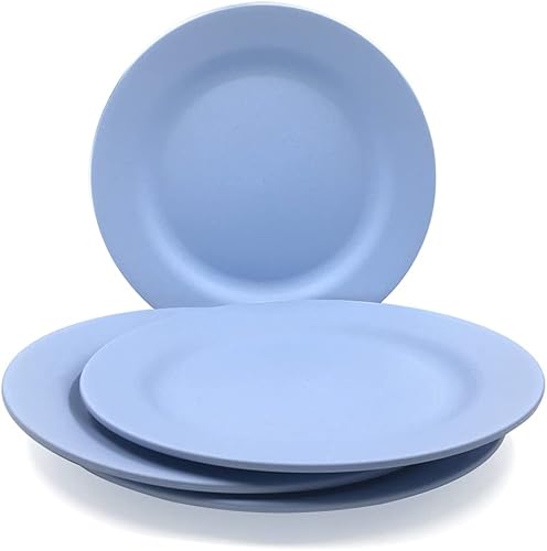 BangBoom Paquete de 4 platos llanos de 13 pulgadas de tamaño extra grande, deliciosos platos de pasta, platos irrompibles, vajilla ligera para