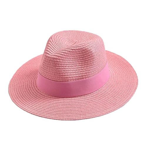 Straw Hat For Women Panama Soft Sun Outdoor Travel Hat Peach pnnrk 56-58CM