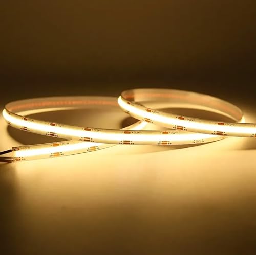 Tira LED CCT COB 2700K-6500K 5V 12V 24V Dimmable 10mm miniatura 5