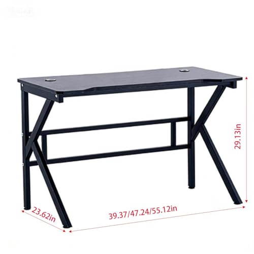 Bureau de jeu en MDF et métal pour petits espaces et PC
