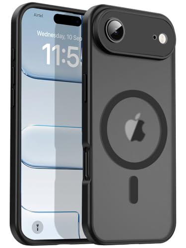 Image of Enflamo Back Cover Case for iPhone Air | Polycarbonate Matte | Ultra Hybrid | Camera Bump Protection (Black)