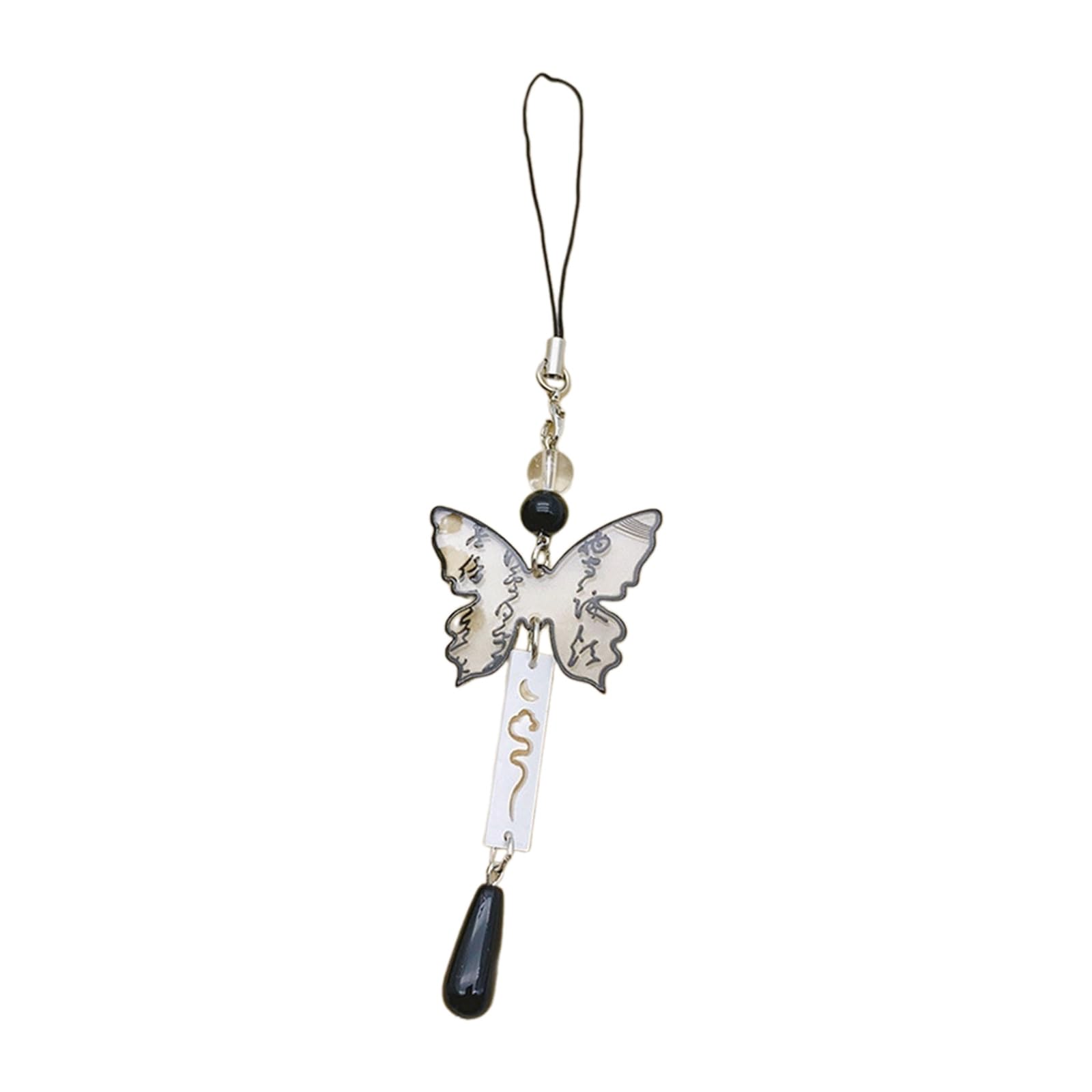 NEWFT Chinese Butterfly Strap Pendant Phone Anti-lost Lanyard