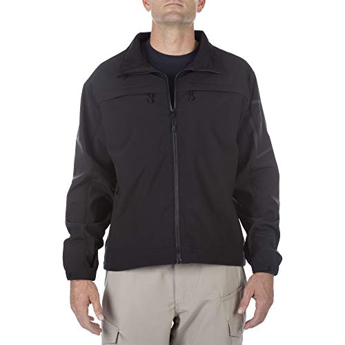 5.11 Tactical #48099 Chameleon Softshell Jacket (Black, Large)