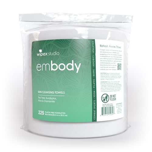 Wipex Embody Sport Body Wipes 225ct Bucket Refill Roll Bag