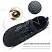 SOBASO Men Water Shoes Quick Drying Beach Hiking Swim Fish Shoes for Sailing Kayaking Surfing All Black