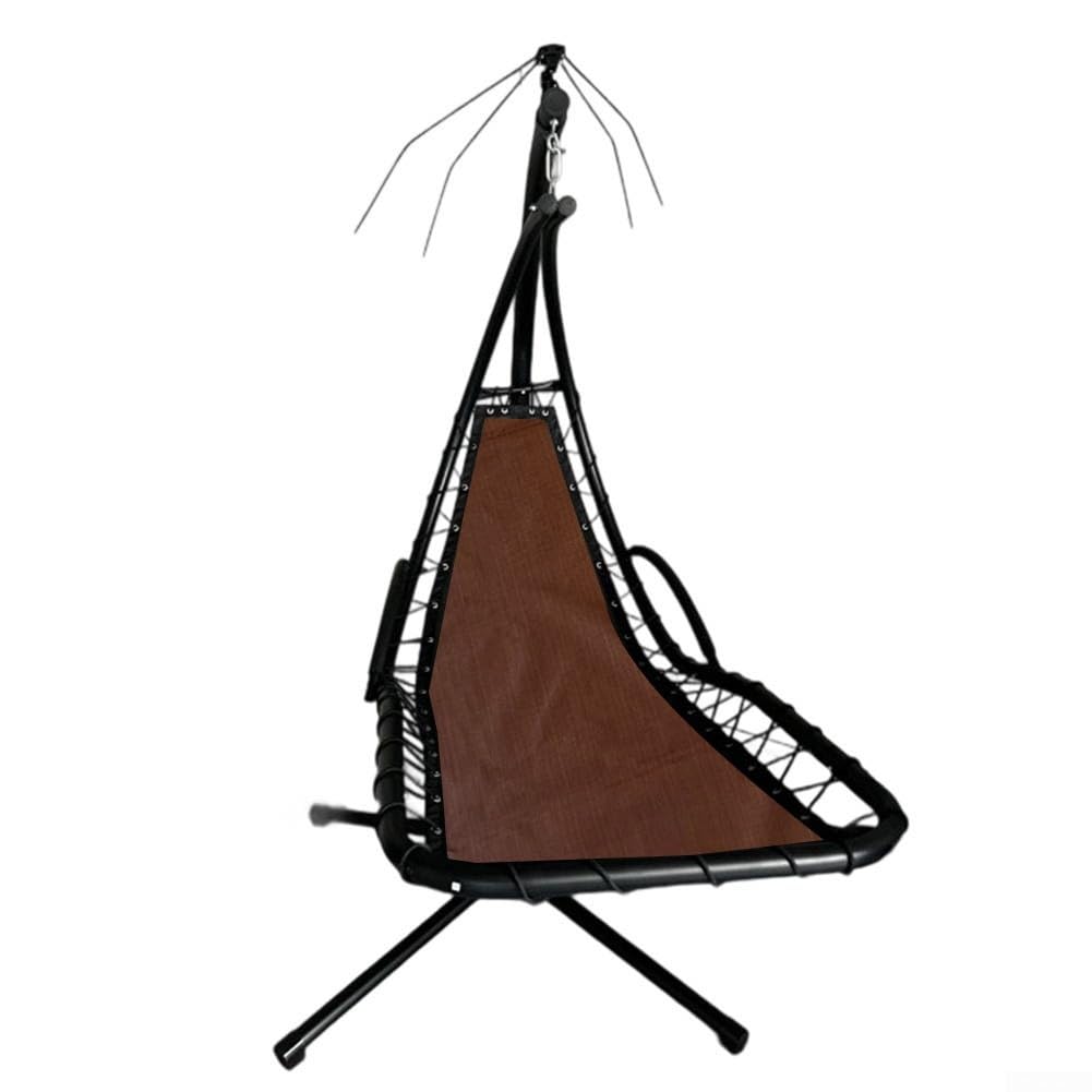 Tissu de rechange pour chaise longue d'extérieur - 64 x 197 x 23 cm - Tissu pour balancelle en textilène - Accessoire pour meubles de jardin (1 pièce sans poches) - Café