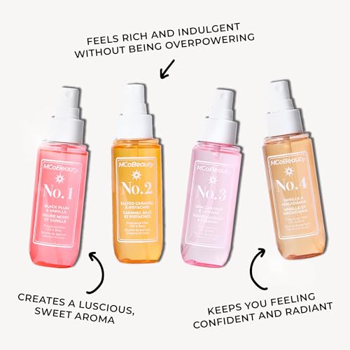 MCoBeauty - Fragrance Mist No.4 - Light Body and Hair Spray - Vanilla and Macadamia - Sweet Scent Perfume Body Mist, Fragrance for Women - 90ml Bottle - Image 6