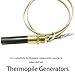 Thermopile Generator,750 Millivolt Temperature Resistance Replacement Thermopile Generator,24'' Long Fireplace Replacement Parts,Fireplace & Stove Accessory,for Gas Fireplace/Gas Grills/Gas Boilers
