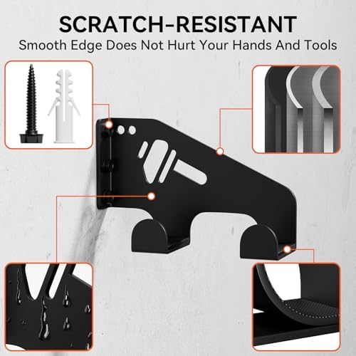 XZHXFX Chainsaw Hanger Wall Mount - Heavy Duty Chainsaw Holder for Garage Organization, Storage Shed Organizer, Chainsaw Rack with Protective Pad, Garage Tools, 1 Pack — view 2