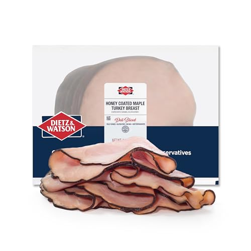Dietz & Watson Deli-Sliced Honey Coated Maple Turkey Breast, 16 oz