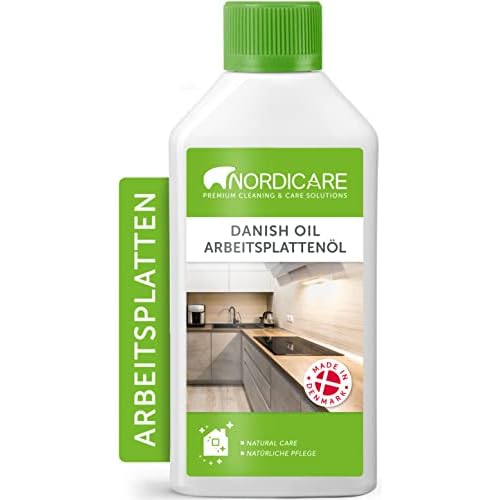 Nordicare [500ml] Arbeitplattenöl lebensmittelecht für Küchenarbeitsplatte I Arbeitsplatten Öl zum Holzschutz in der Küche I Arbeitsplatte Holzöl