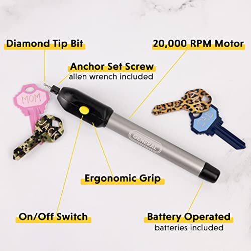 General Tools Cordless Engraving Pen for Metal - Diamond Tip Etching Tool for Engraving Toys, Sporting Goods, & Glass Gifts by General Tools - Image 3
