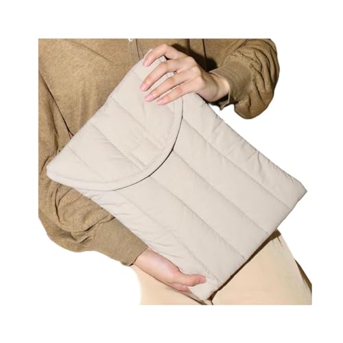 Puffy Laptop Sleeve 15.6-16 Inch Streak-Green, Protective Carrying Cover for MacBook Air Pro iPad 15' M4 M3 M2 M1 HP Dell ASUS Lenovo,16.1' Comfyable Pillow Computer Case (Grey, 15.6-16.1 Inches)