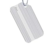 Etiquetas de equipaje de aluminio de Egurs Negocios Metal Dibujo Viajes Aviones Maleta Etiquetas