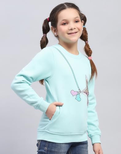 Image of Monte Carlo Girls Printed Round Neck Full Sleeve Sweatshirt (523063565)