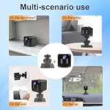 QIESIWEI Mini kamera 4K HD WiFi bezprzewodowa kamera bezpieczeństwa z wykrywaniem ruchu, sterowanie aplikacją noktowizyjną, obsługa pamięci masowej w chmurze i SD – idealna do nadzoru zwierząt