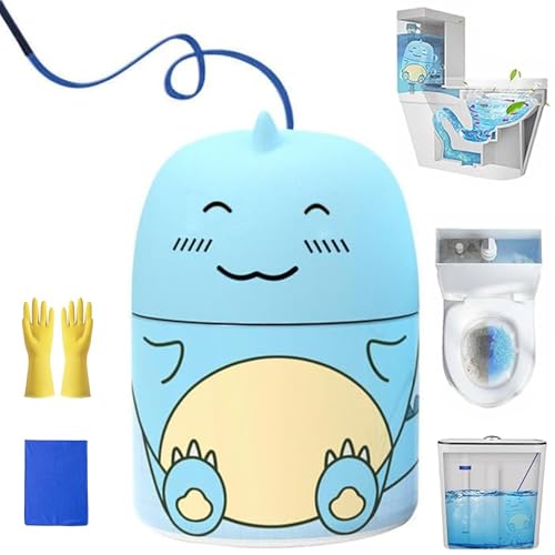 Magic Toilet Cleaning Bottle, Cute Dinosaur-Shaped Toilet Bowl Cleaner Bottle, Automatic Bathroom...