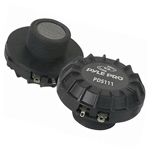 Pyle PDS111 driver tweeter 100 watt rms 200 watt max attacco 1" 2,50 cm per trombe da 1" casa feste cassa impedenza 8 ohm magnete al neodimio 1 pezzo