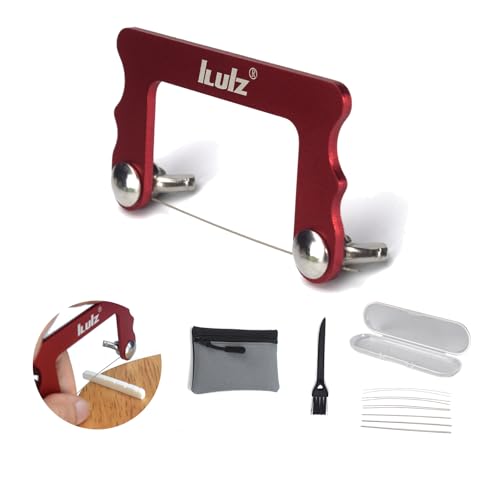 Guitar Nut Slotting File Set - iLuiz Pro-Grade 6pc Electric, Diamond-Coated Stainless Steel, Sizes...