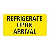 LabelValue.com | REFRIGERATE Upon Arrival Medical Labels LV-MQC12