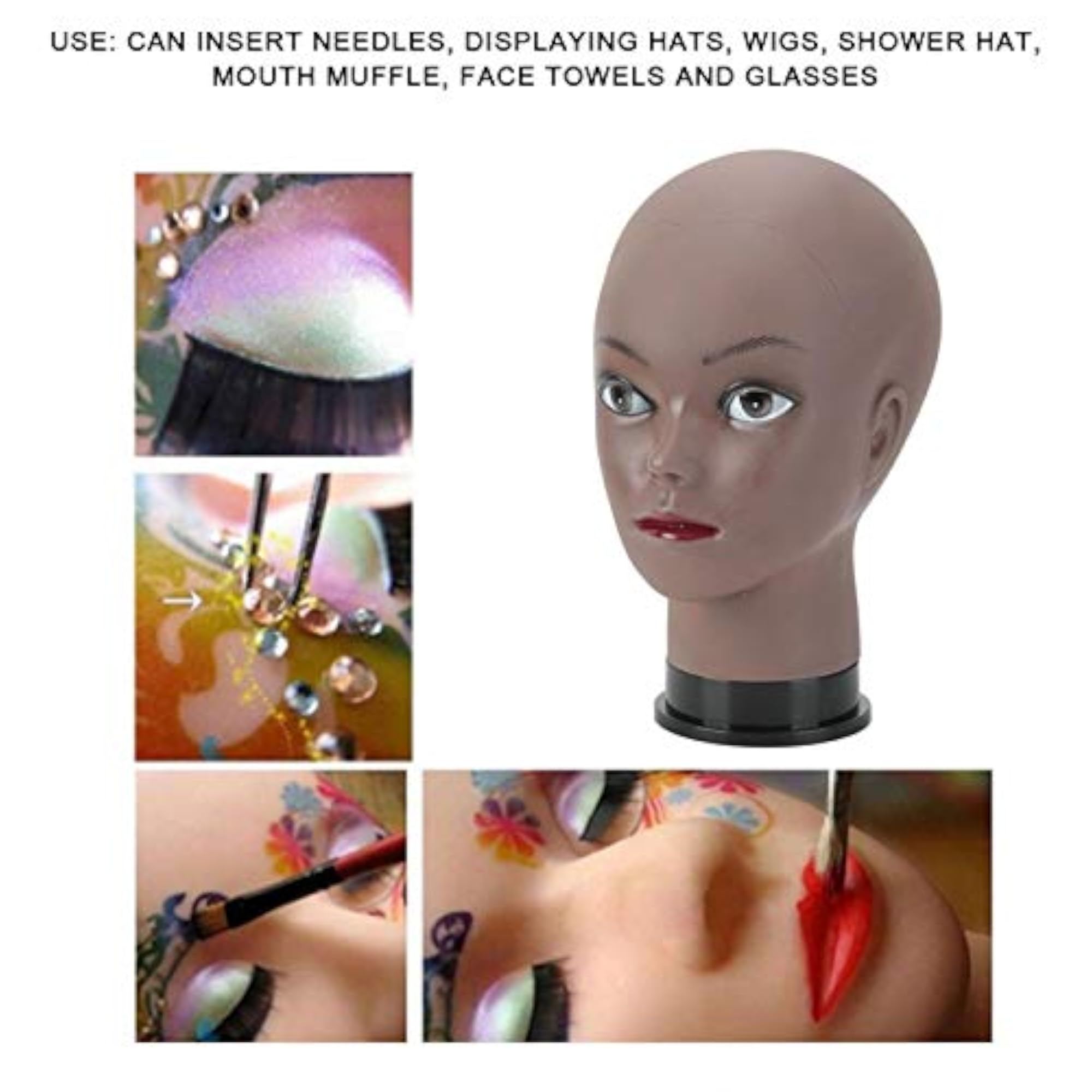 Manikin Head Reliable Model for Wigs, Glasses, and Hats
