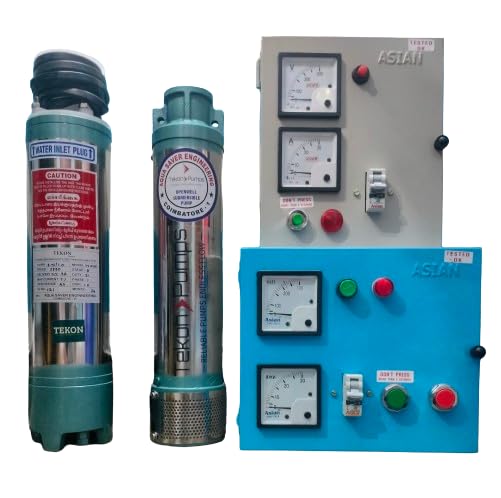 Tekon Pumps 1HP Water Pump Motor with MCB Panel