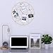 Yamfurvo Round Wall Gird Panel, Hanging Display Stands, Multifunctional Wire Photo Momo Organizer & Shelves for storage, Decorative Wall Storage Organizer Rack, Gold