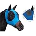 Horse Riding Breathable Meshed Ear Cover Equestrian Equipment Mask Bonnet Net Masks Protector for Horse(Blue)