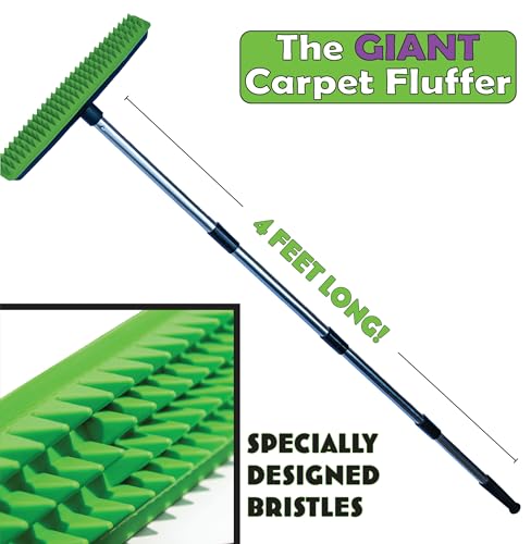 Johnny World Giant Carpet Fluffer Large Carpet Rake for Reviving Matted Rugs & Pile Restoration, Removing Pet Hair, Fluffing Carpet Fibers by Johnny World - Image 7