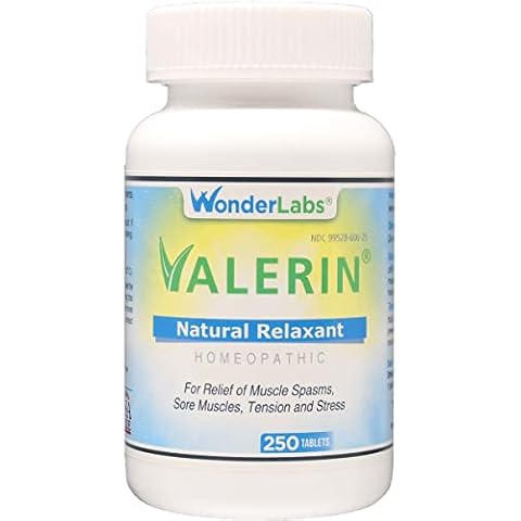 Valerian Natural Relaxant for Tension Relief, Stress Relief, Leg Cramp Relief and Other Muscle Cramps Magnesium, Passion Flower, & Valerian Root Muscle Relaxant - (250ct) Cover