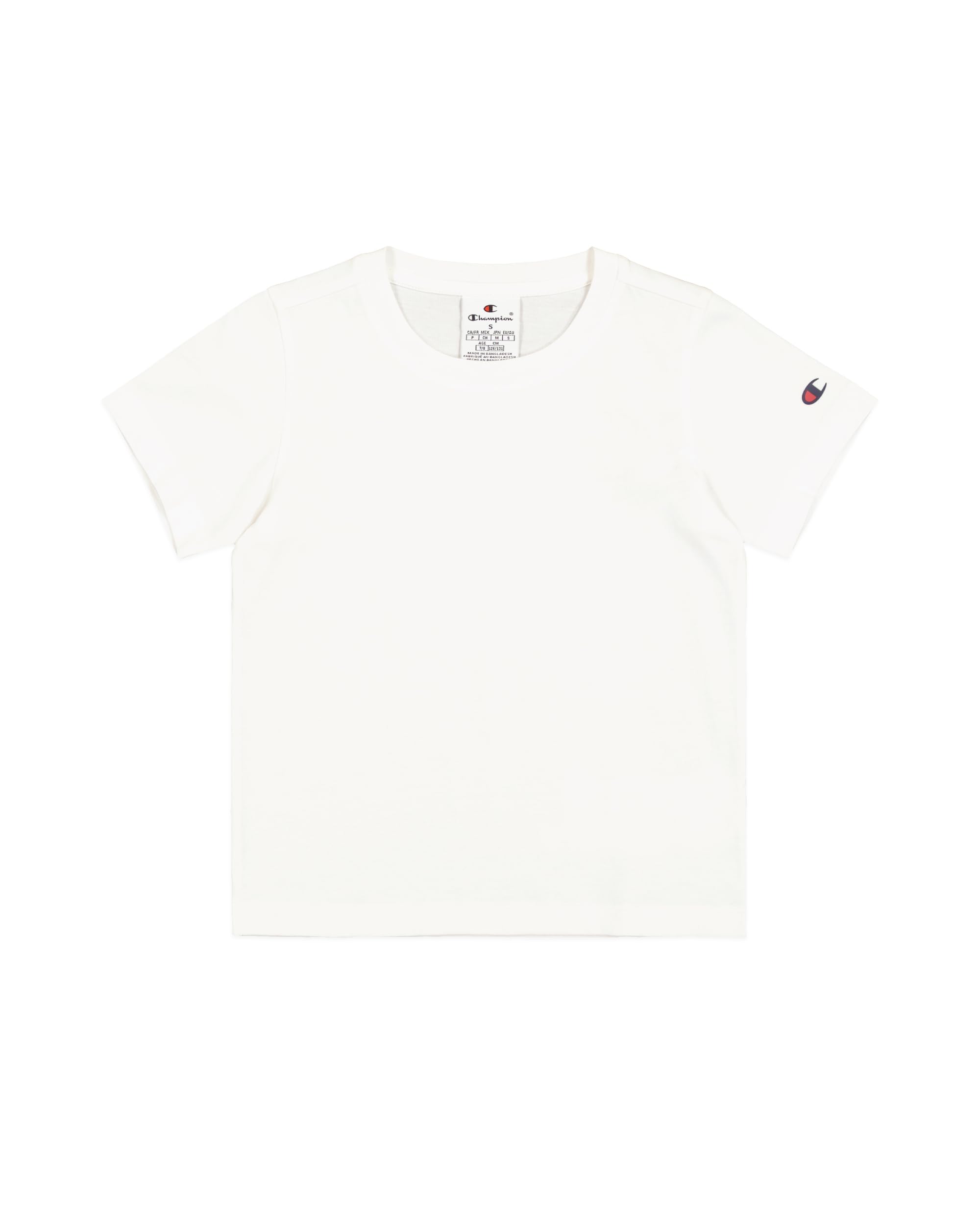 Champion Girl's Legacy Girl - Graphic Crewneck T-Shirt, White (WW001), XL