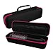 LVKAYCE Hard Carrying Case for Revlon Hair Dryer Brush Original 1.0/Plus 2.0,Portable Travel Storage Bag Compatibility with All Brand Hot Tools Volumizer Hot Air Brush (Rose Red)