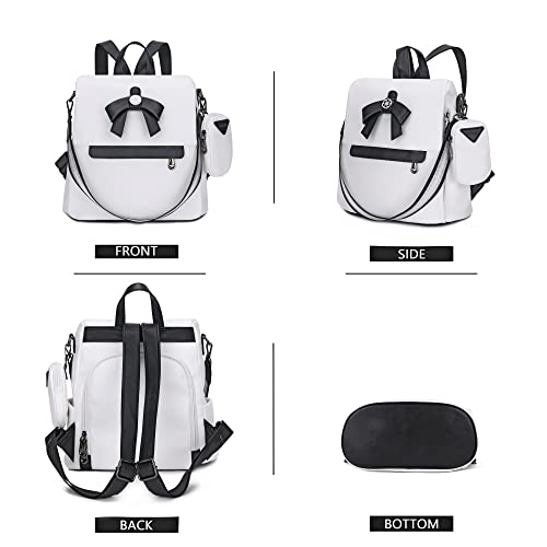 Image of ZOCAI Backpack Purse for Women Fashion Backpack Purses PU Leather Daypacks Anti-Theft Shoulder Bag Satchel Purse
