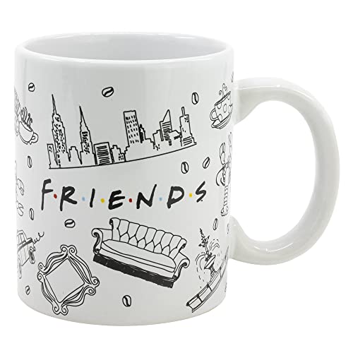 Caneca de cerâmica de sublimação de 325 ml em caixa de Friends