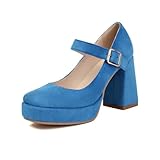Tissuto di qualità e finiture curate:Queste scarpe con tacco donna sono realizzate con materiali resistenti e morbidi al tatto, con cuciture regolari e finiture accurate. La realizzazione solida garantisce una buona durabilità per l'uso quotidiano o per le occasioni speciali.