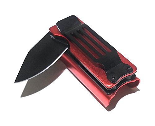 KS Lighter Holder With Spring Assist Knife Lighter Case (Lighter Not Included) (Red) - Thumbnail 2