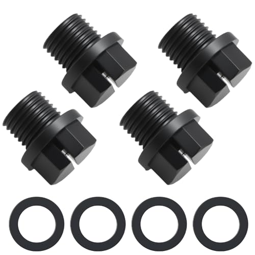 RUHUALIFE 4Pack Pool Pipe Plug with Gaskets Pool Cleaner Pump Drain Plug Compatible with Hayward Pool Cleaner Pumps & Power-Flo LX Pump Series CL200 CL220 Series Chlorine Feeders Replace# SPX1700FG