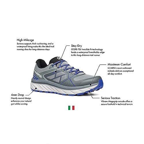 SCARPA Men's Spin Infinity GTX Waterproof Gore-Tex Trail Shoes for Hiking and Trail Running2