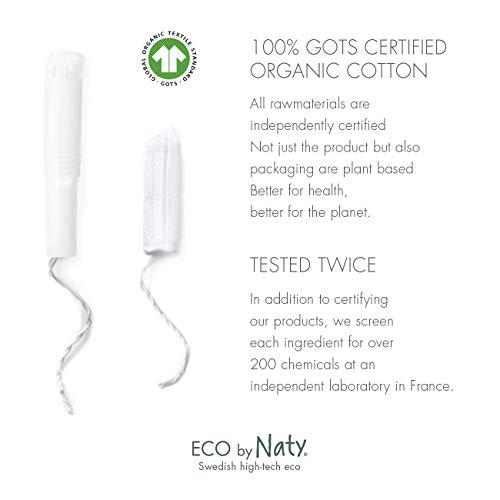 Bio-Tampon Eco von Naty Super Plus Tampons, 15 Stück